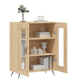 Buffet chêne sonoma 69,5x34x90 cm bois d'ingénierie