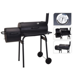 ProGarden Barbecue fumoir Noir