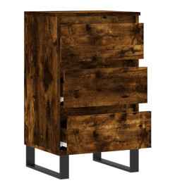 Buffet chêne fumé 40x35x70 cm bois d'ingénierie