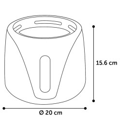 FLAMINGO Distributeur d'eau automatique pour animaux Adriana 2 L Noir