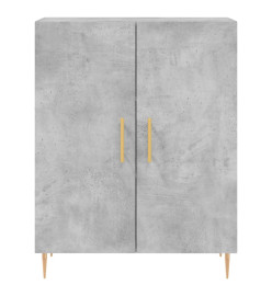 Buffet gris béton 69,5x34x90 cm bois d'ingénierie