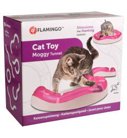 FLAMINGO Tunnel jouet pour chats Moggy 39x39x7,7 cm