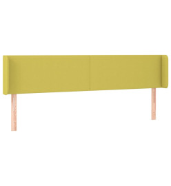 Tête de lit à LED Vert 203x16x78/88 cm Tissu