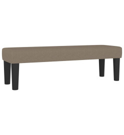 Lit à sommier tapissier avec matelas Taupe 140x200 cm Tissu