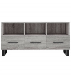 Meuble TV sonoma gris 102x36x50 cm bois d'ingénierie