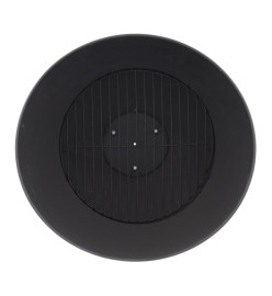 Esschert Design Bol de feu incliné sur disque Noir