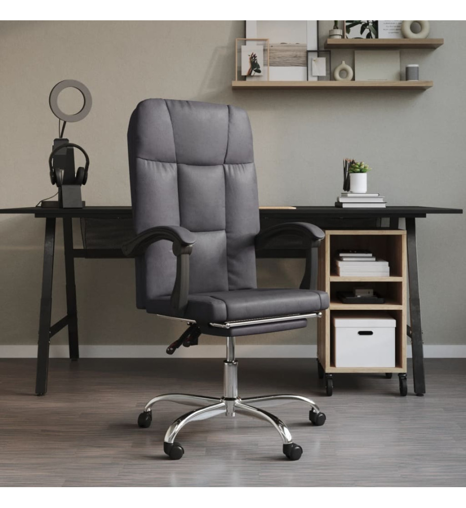 Fauteuil inclinable de bureau Gris Similicuir