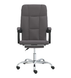 Fauteuil inclinable de bureau Gris Similicuir