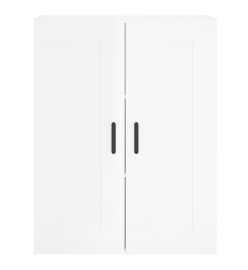 Armoires murales 2 pcs blanc brillant bois d'ingénierie