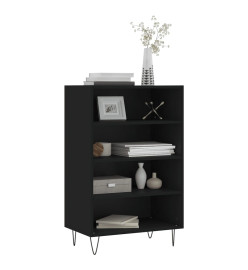 Buffet haut noir 57x35x90 cm bois d'ingénierie