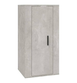 Ensemble de meubles TV 2 pcs gris béton bois d'ingénierie