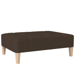 Repose-pied Marron foncé 78x56x32 cm Tissu