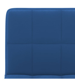 Tabourets de bar lot de 2 bleu velours