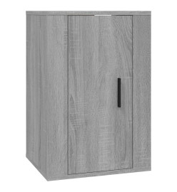 Ensemble de meubles TV 2 pcs Sonoma gris Bois d'ingénierie