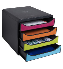 Exacompta Set de tiroirs de bureau Big-Box Harlequin avec 4 tiroirs