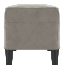 Banc Gris clair 100x35x41 cm Velours