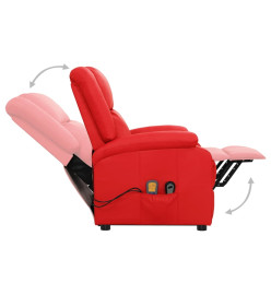 Fauteuil de massage Rouge Similicuir