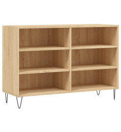 Buffet chêne sonoma 103,5x35x70 cm bois d'ingénierie