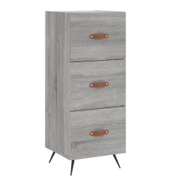 Buffet Sonoma gris 34,5x34x90 cm Bois d'ingénierie