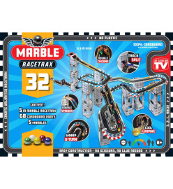 Marble Racetrax Ensemble de circuit à billes 32 feuilles 5 m