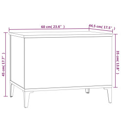 Table basse Chêne sonoma 60x44,5x45 cm Bois d'ingénierie