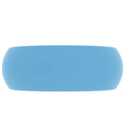 Lavabo rond de luxe Bleu clair mat 40x15 cm Céramique