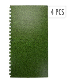 XQ Max Set de tapis de sol impression de l'herbe 4 pcs vert