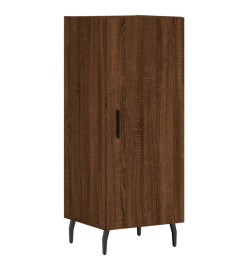 Buffet haut Chêne marron 34,5x34x180 cm Bois d'ingénierie