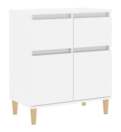 Buffet Blanc brillant 60x35x70 cm Bois d'ingénierie