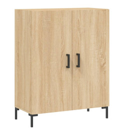 Buffet chêne sonoma 69,5x34x90 cm bois d'ingénierie