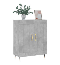 Buffet gris béton 69,5x34x90 cm bois d'ingénierie