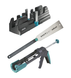 wolfcraft Jeu d'outils essentiels pour la fixation des plinthes