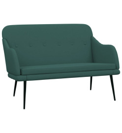 Banc Vert foncé 110x76x80 cm Tissu