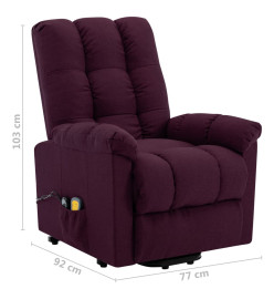 Fauteuil de massage Violet Tissu