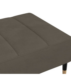 Repose-pied Gris foncé 78x56x32 cm Velours