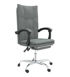 Fauteuil inclinable de bureau Gris foncé Tissu