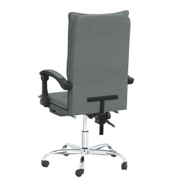 Fauteuil inclinable de bureau Gris foncé Tissu