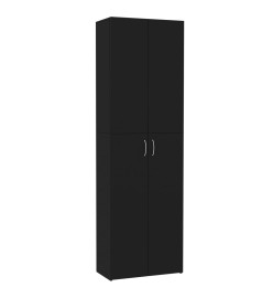 Armoire de bureau Noir 60 x 32 x 190 cm Aggloméré