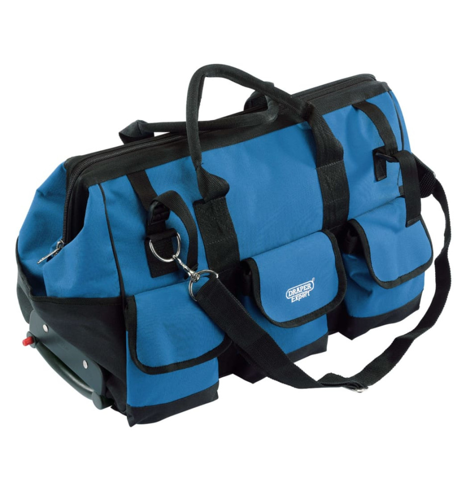 Draper Tools Sac à outils portable 60x30x35 cm Bleu et noir 58 L