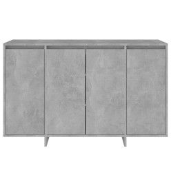 Buffet gris béton 120x41x75 cm bois d'ingénierie