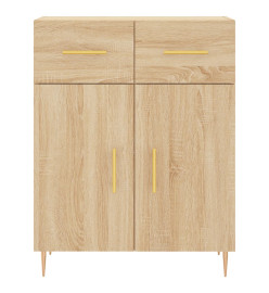 Buffet haut Chêne sonoma 69,5x34x180 cm Bois d'ingénierie