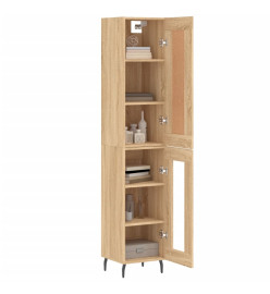 Buffet haut Chêne sonoma 34,5x34x180 cm Bois d'ingénierie