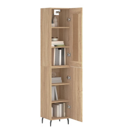 Buffet haut Chêne sonoma 34,5x34x180 cm Bois d'ingénierie