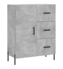 Buffet haut Gris béton 69,5x34x180 cm Bois d'ingénierie