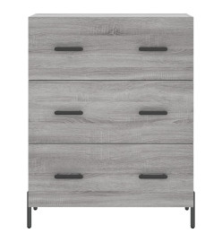 Buffet haut Sonoma gris 69,5x34x180 cm Bois d'ingénierie