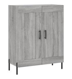 Buffet haut Sonoma gris 69,5x34x180 cm Bois d'ingénierie