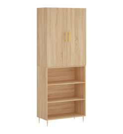 Buffet haut Chêne sonoma 69,5x34x180 cm Bois d'ingénierie