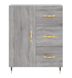 Buffet haut Sonoma gris 69,5x34x180 cm Bois d'ingénierie