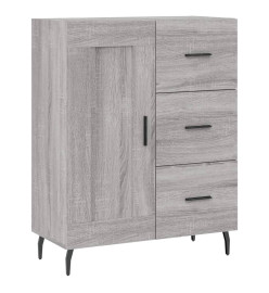 Buffet haut Sonoma gris 69,5x34x180 cm Bois d'ingénierie