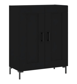 Buffet haut Noir 69,5x34x180 cm Bois d'ingénierie